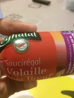 Saucisson volaille boeuf nature Reghalal