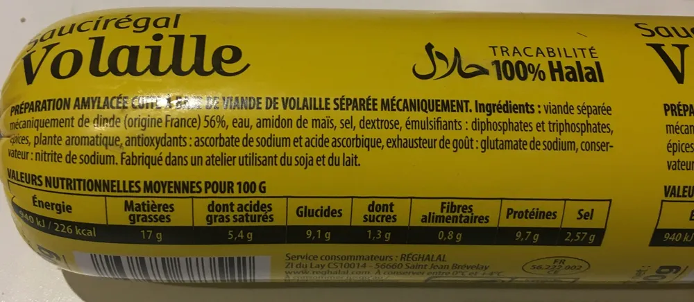 Saucirégal Volaille Nature