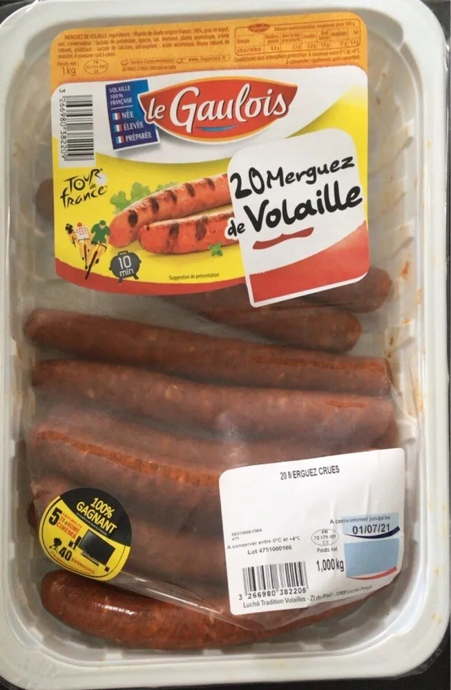 merguez de volaille