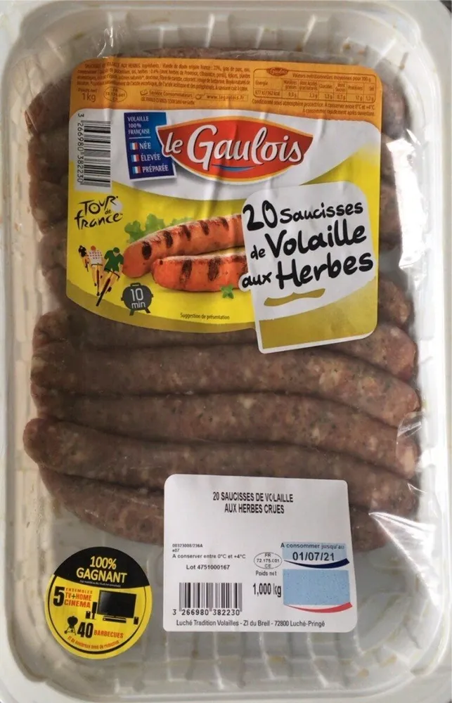 Saucisse de volaille aux herbes
