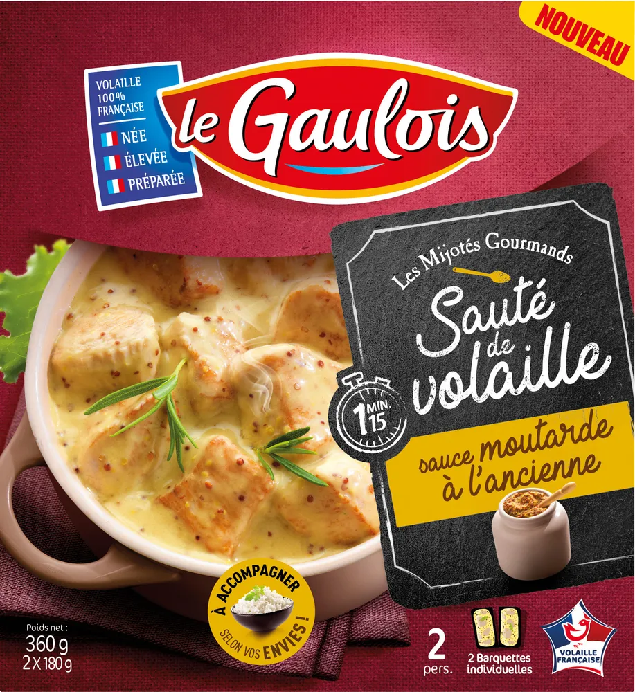 sauté volaille sauce moutarde à l'ancienne s/étui