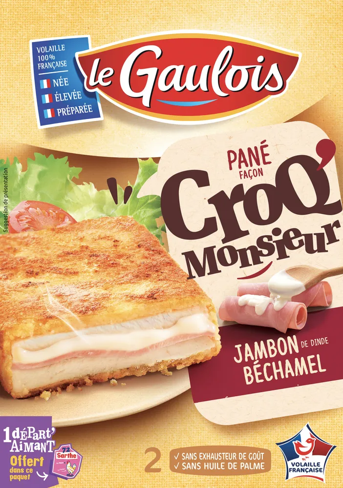 Panés façon Croq' Monsieur x2