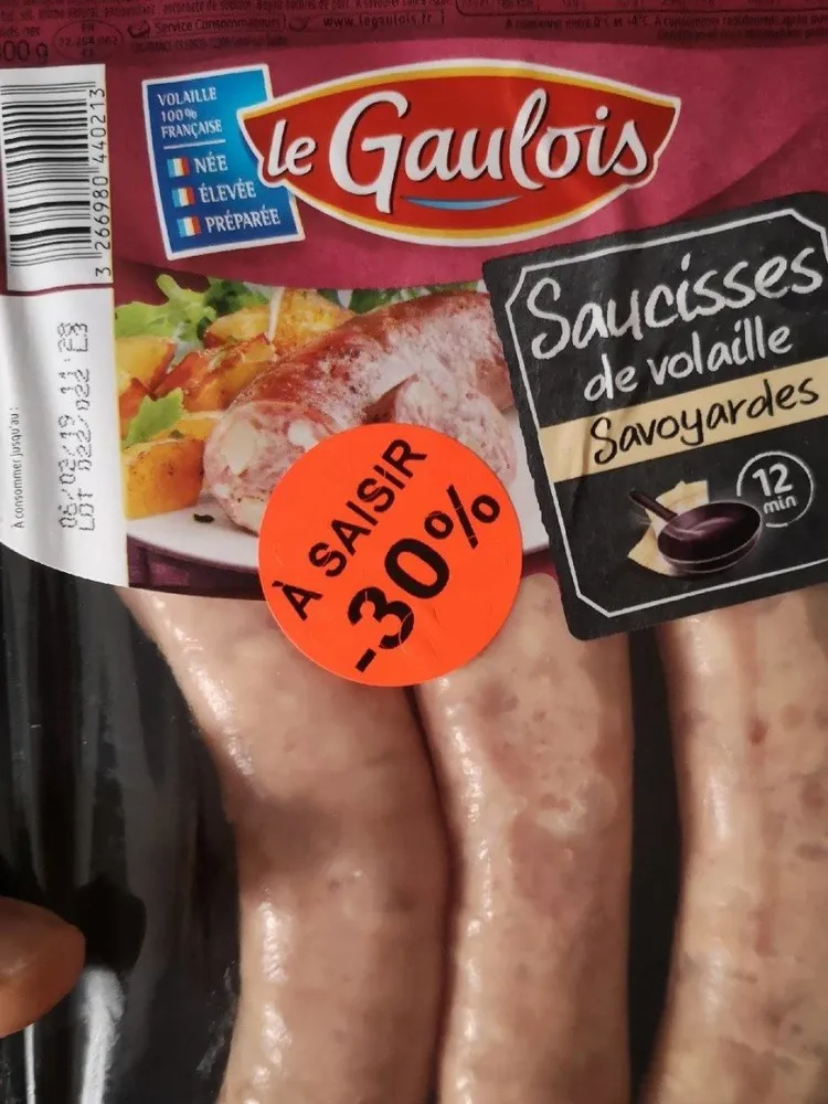 saucisses de volaille savoyardes
