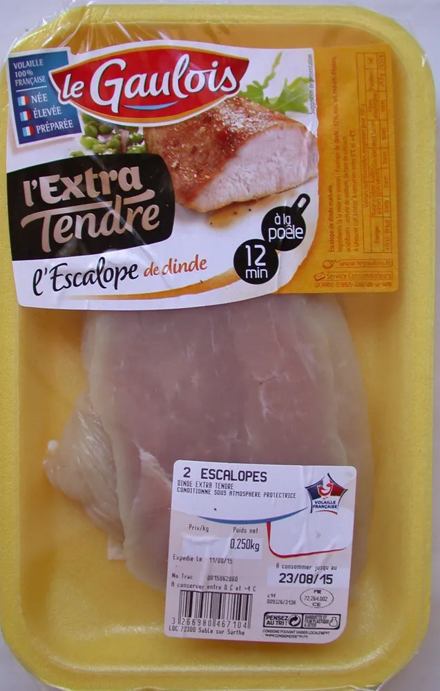 escalopes de dinde extra-tendres x2 pf s/at