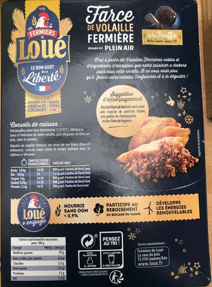 Farce de volaille fermière
