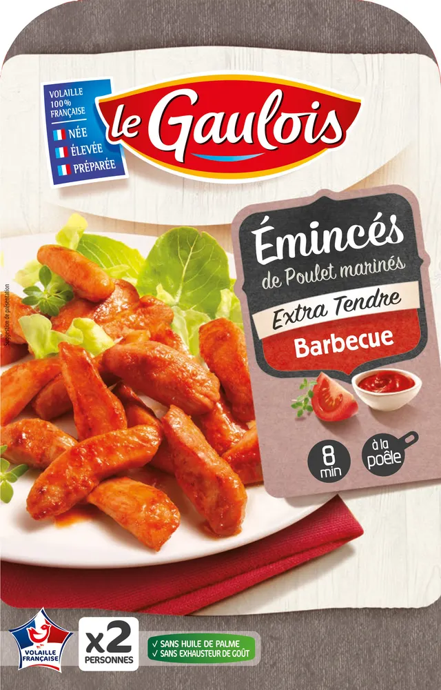 Émincés de Poulet marinés Barbecue