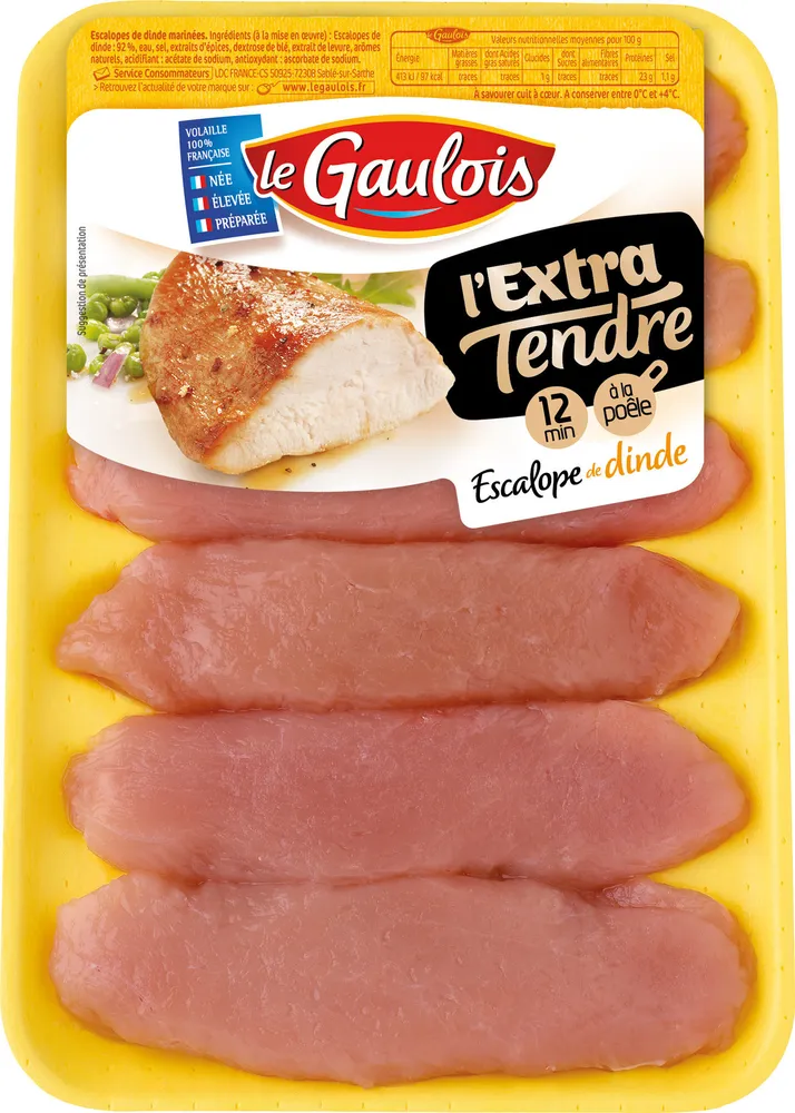 escalopes de dinde extra -tendres x6