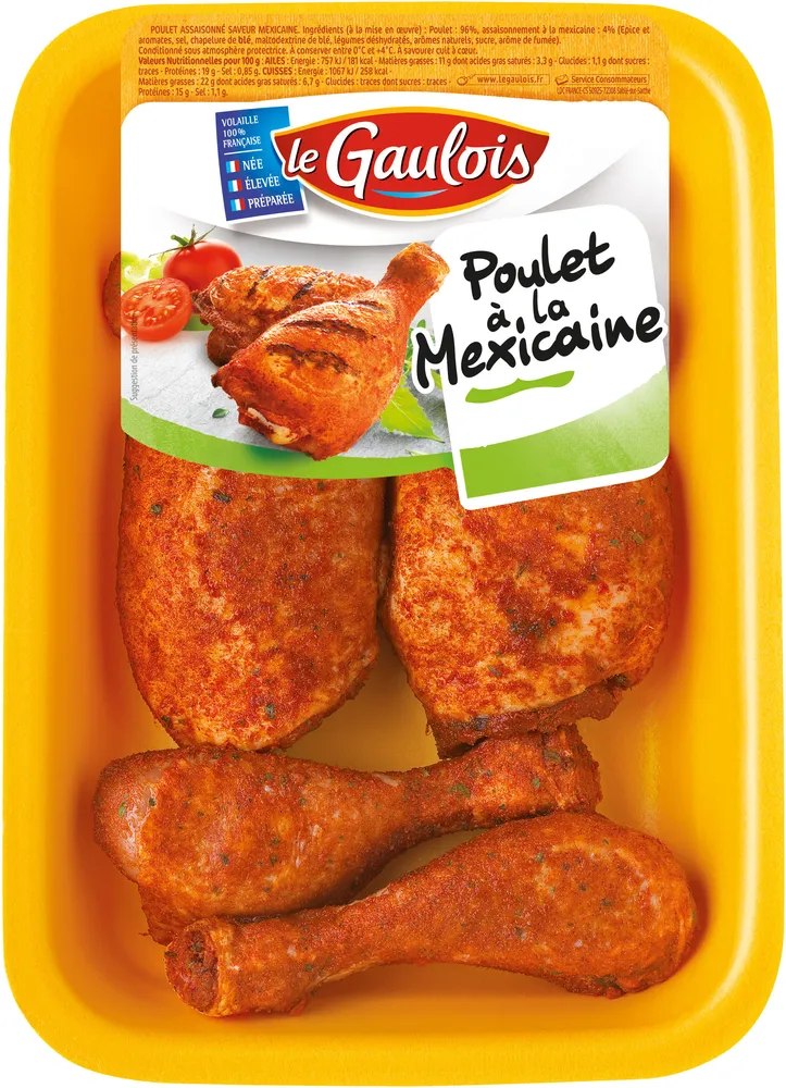 morceaux de poulet à la mexicaine