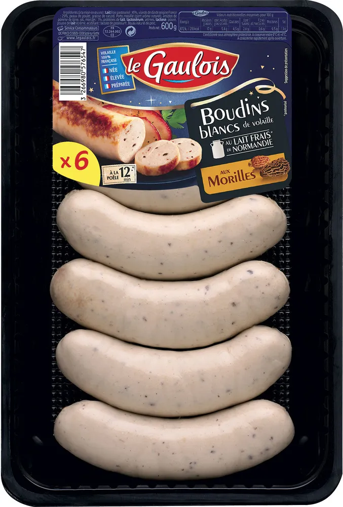 Boudins Blancs aux Morilles x6