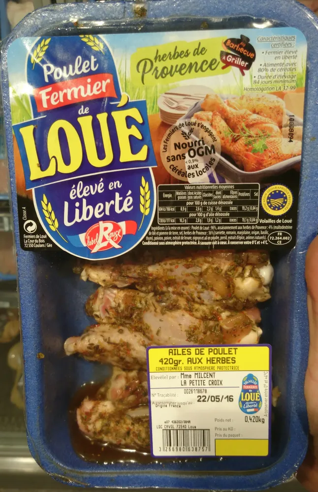 Ailes de Poulet aux Herbes de Provence