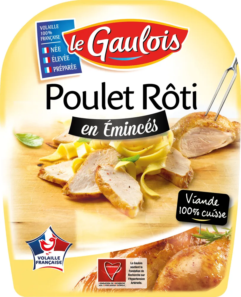 Emincés de poulet rôti