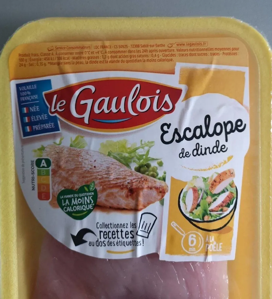 escalope de dinde x1 s/at