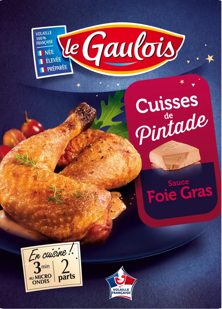 cuisses de pintade sauce foie gras