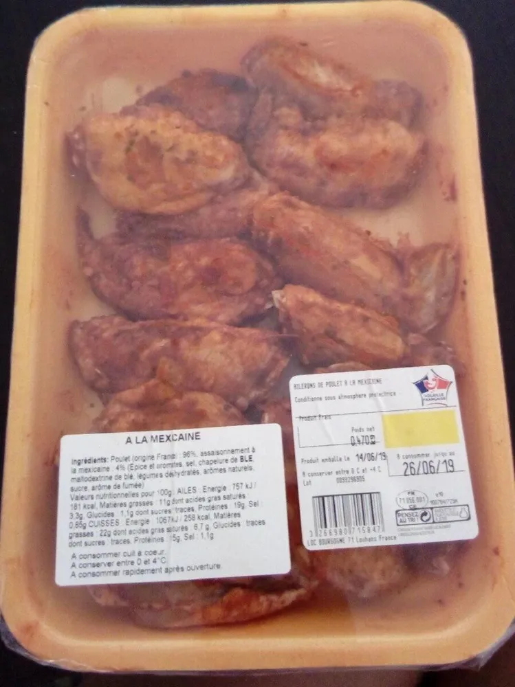 Ailerons de poulet a la mexicaine