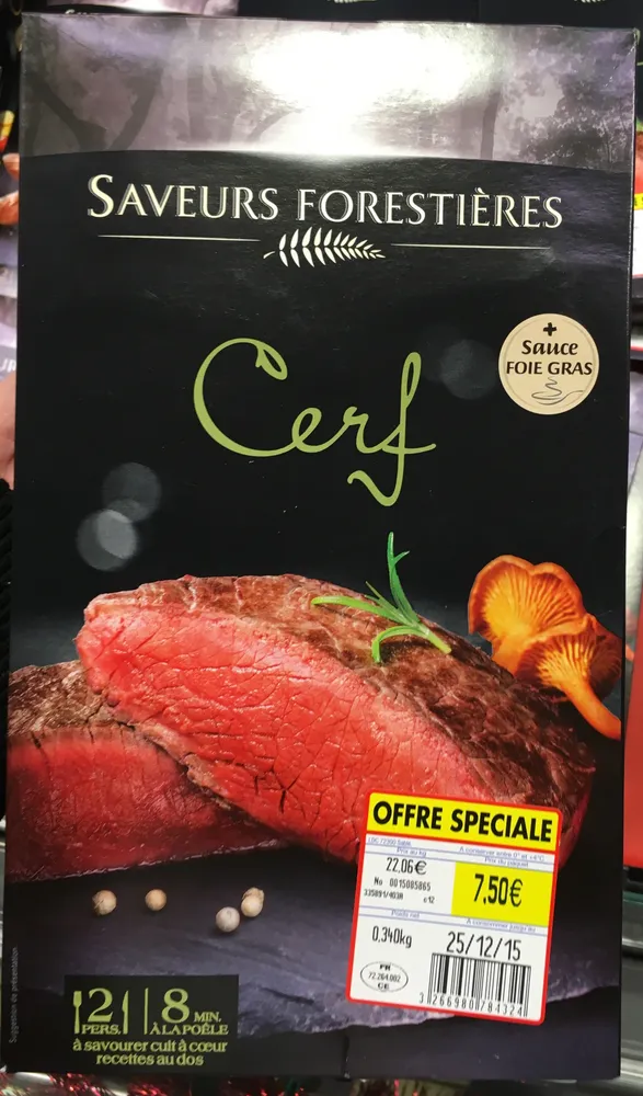 Cerf + sauce foie gras