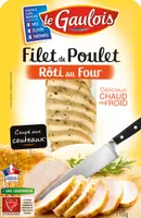 filet de poulet coupé aux couteaux rôti au four