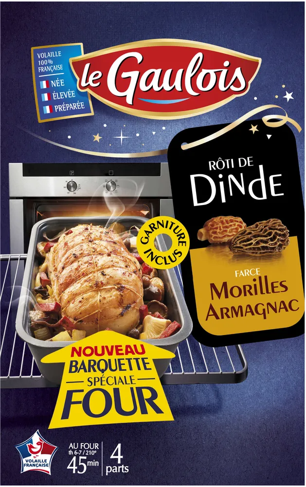 Rôti de dinde farce Morilles et Armagnac