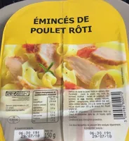 Eminces de poulet roti