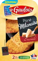 panés façon milanaise parmesan x2