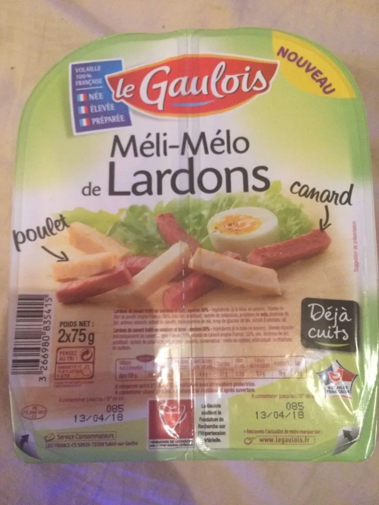 Méli-mélo de lardons