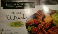 Émincés autruche marinés aux 3 poivres