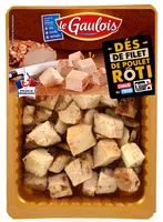 Dés de filet de poulet rôti