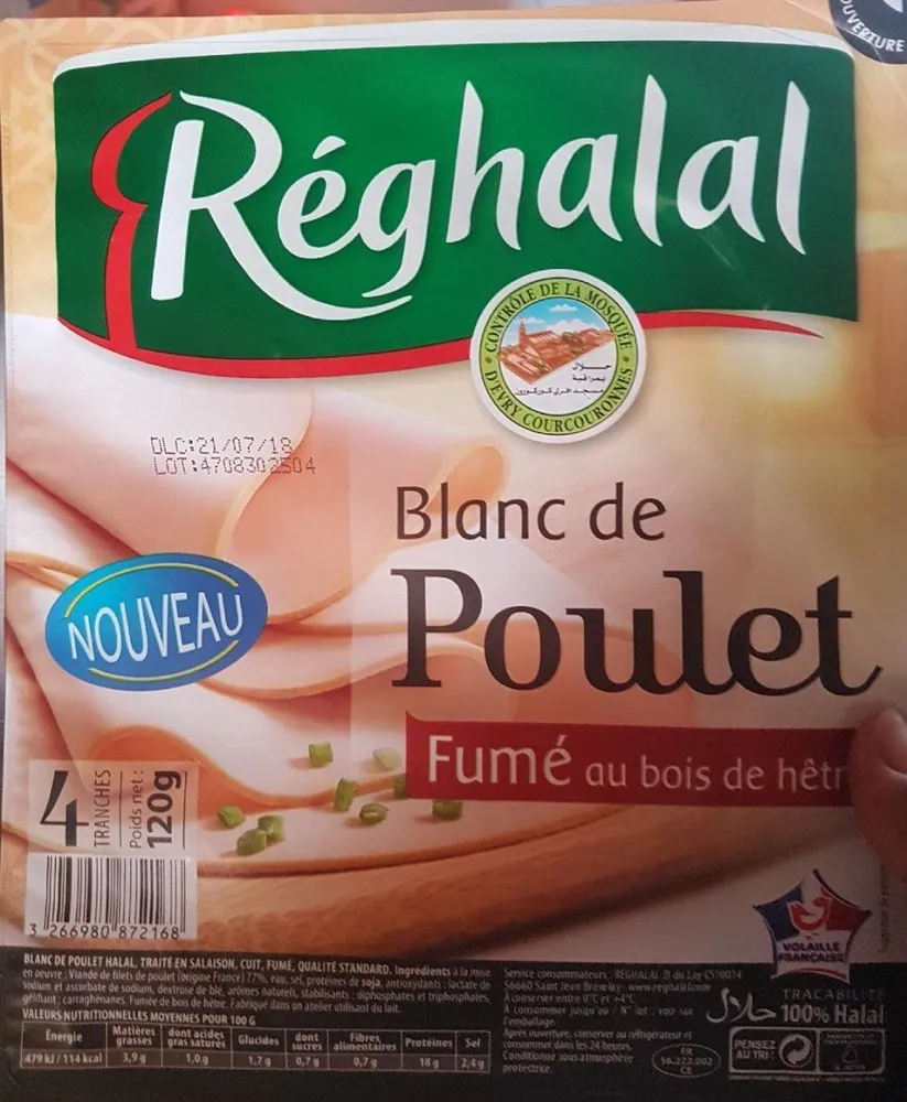Blanc de poulet fumé au bois de hêtre