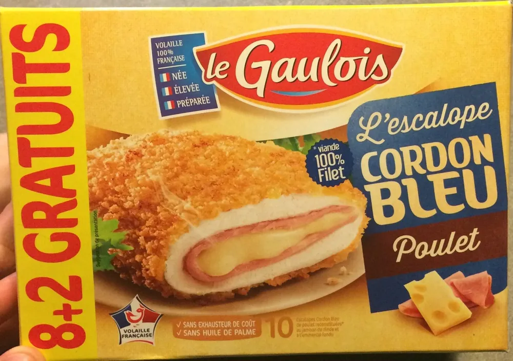 8+2 escalope cordon bleu de poulet