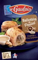 4 Ballotins de poulet crème et champignons