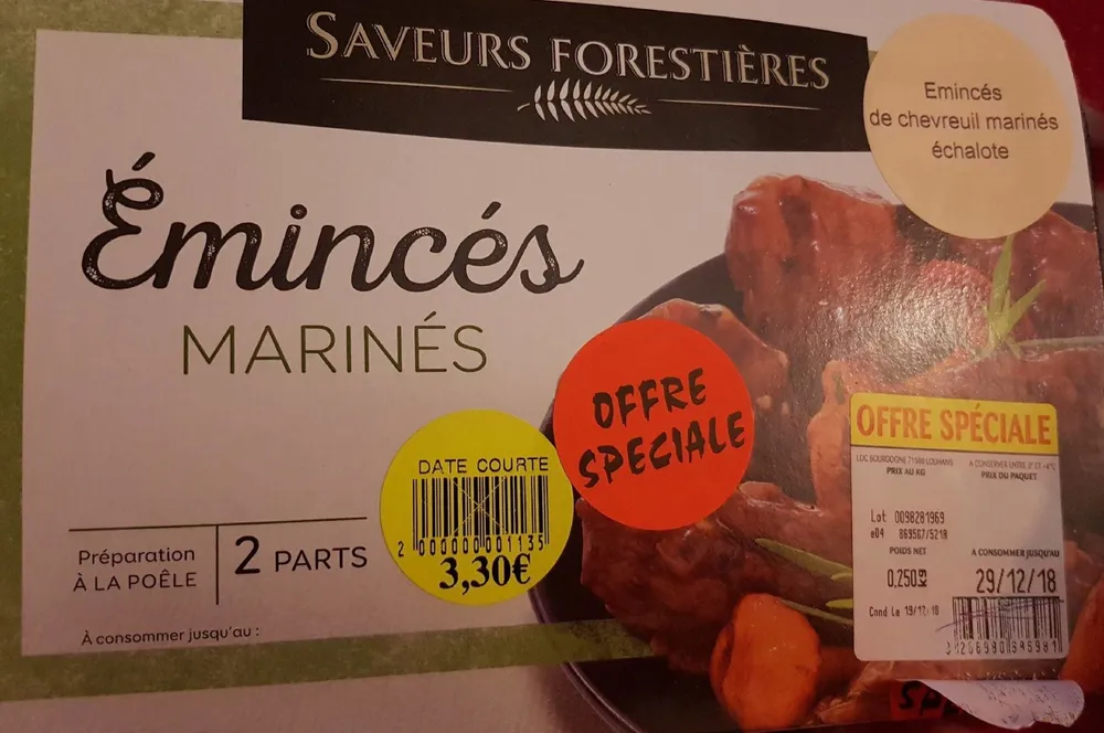Émincés marinés