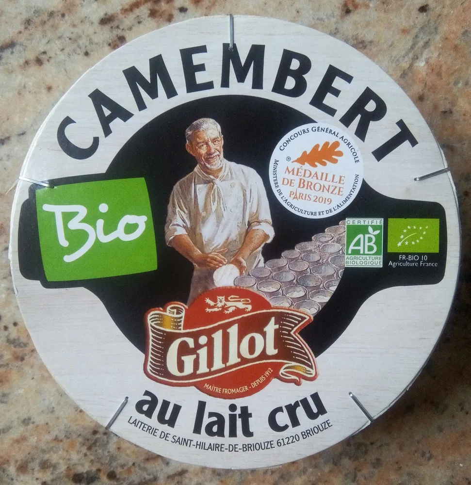 Camembert Bio au lait cru fabriqué en Normandie (22 % MG)