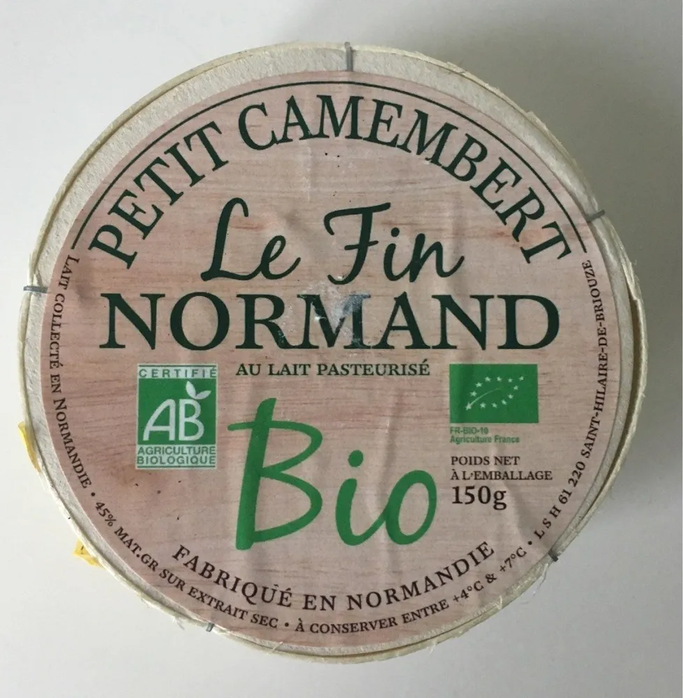 Petit camembert Le Fin Gourmand Bio