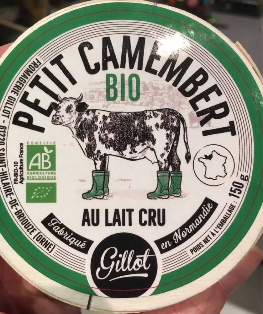 Petit camembert bio au lait cru