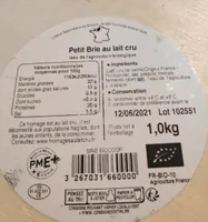 Petit Brie au lait cru