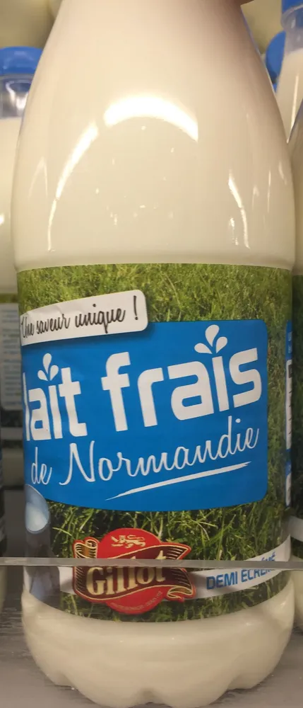 Lait frais de Normandie demi-écrémé