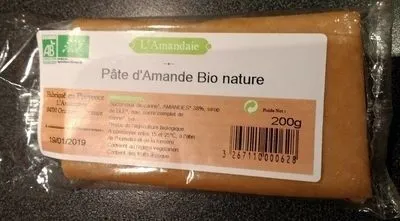 Pâte d'Amande Bio Nature