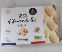 Pâte d'amande bio nature