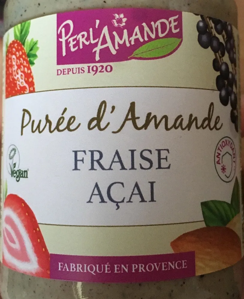 Purée d'amande "fraise açai"