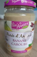 Purée d'amande banane caroube