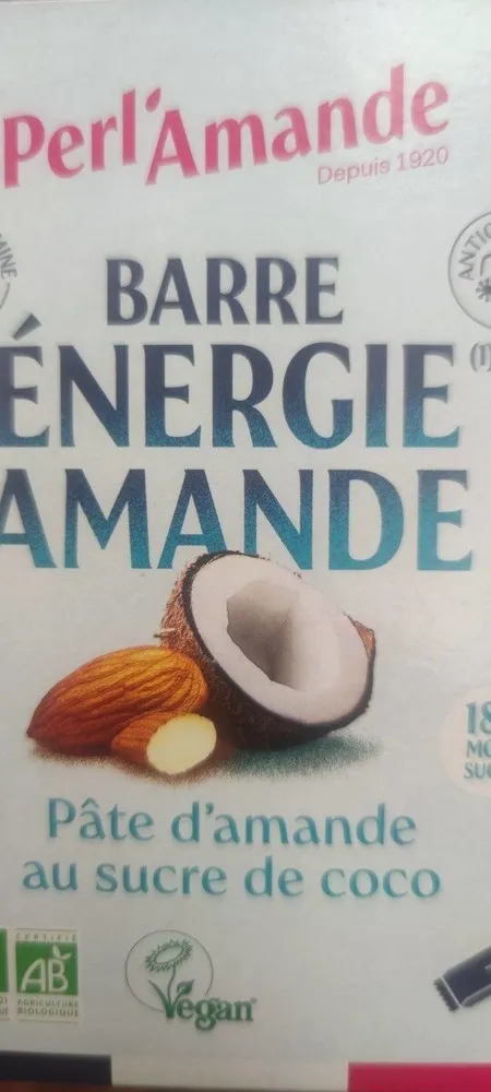 Barre énergie amande