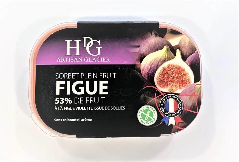 Sorbet plein fruit FIGUE, 53% de fruit