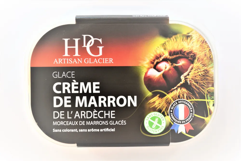 Glace creme marron