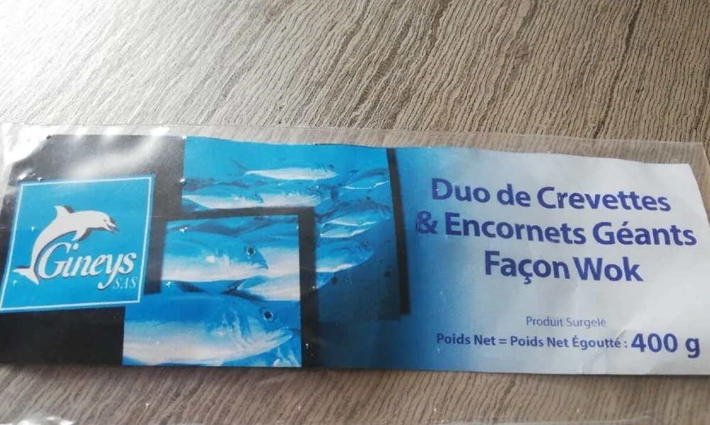 Duo de crevettes & encornets