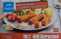 Bâtonnets de saumon atlantique