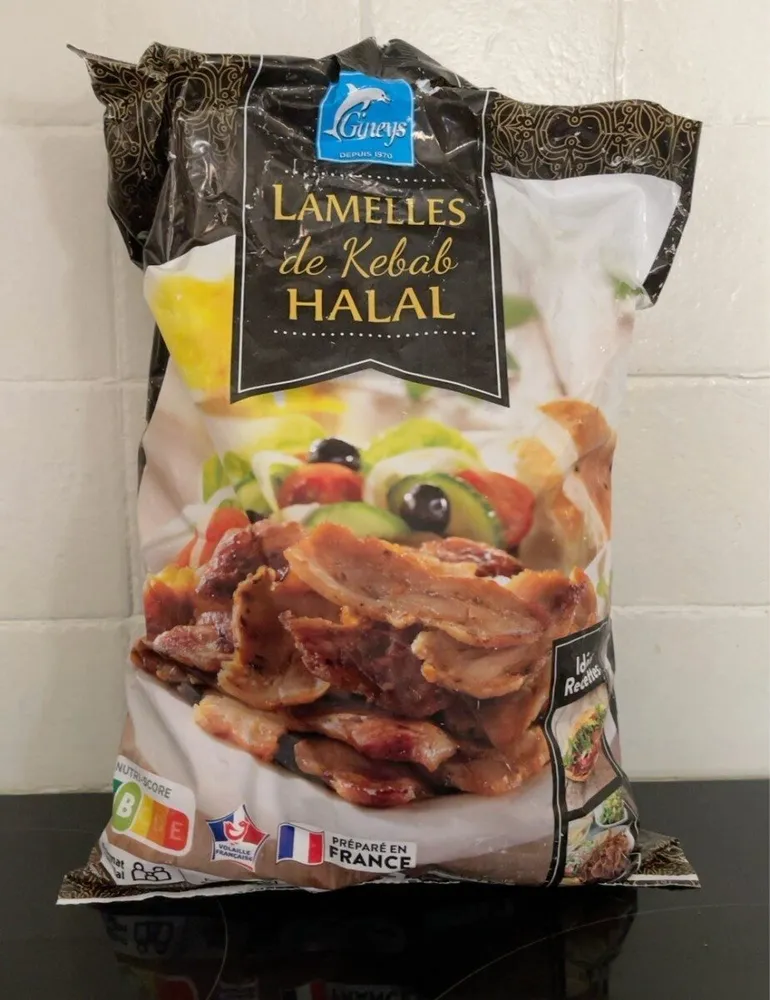 Lamelle de kebab hallal
