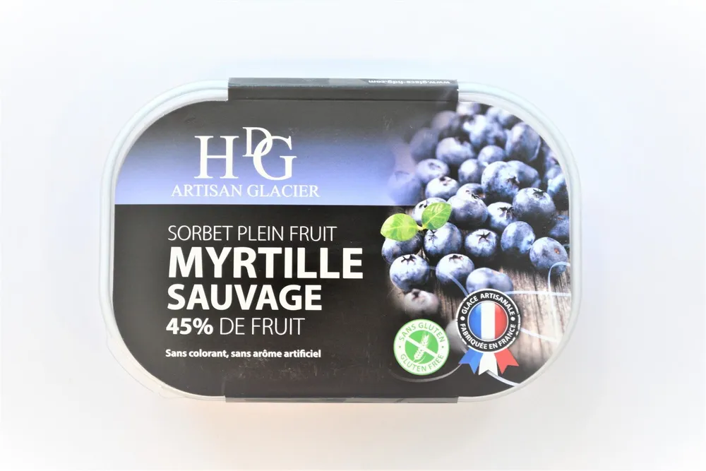 Sorbet myrtille sauvage
