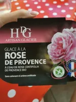 Glace à la rose de Provence