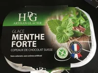 Glace menthe forte chocolat