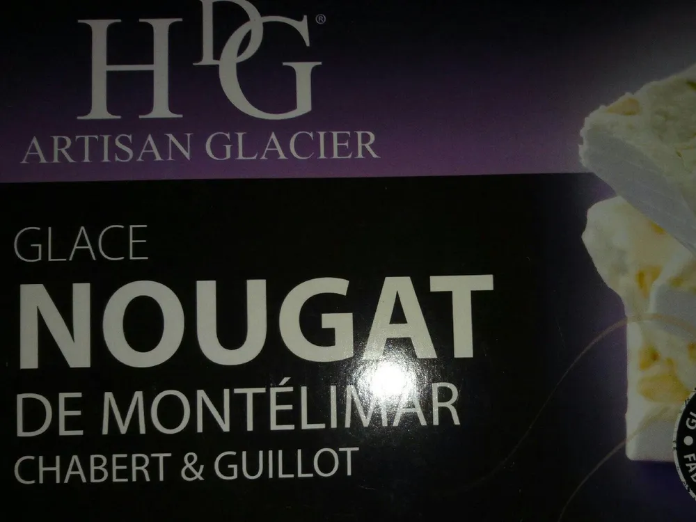 Glace nougat de montelimar
