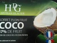 Sorbet noix de coco